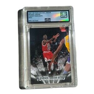 Michael Jordan Fleer 2007-08 Playoff Highlights 9.5+ Mint